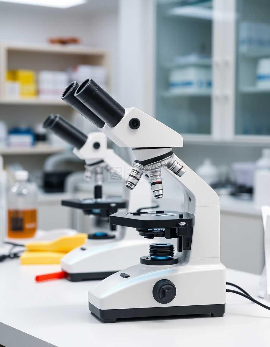 實驗室專業顯微鏡、科學儀器和醫療工具用顯微鏡觀察微尺度、微生物學和實驗室醫學研究